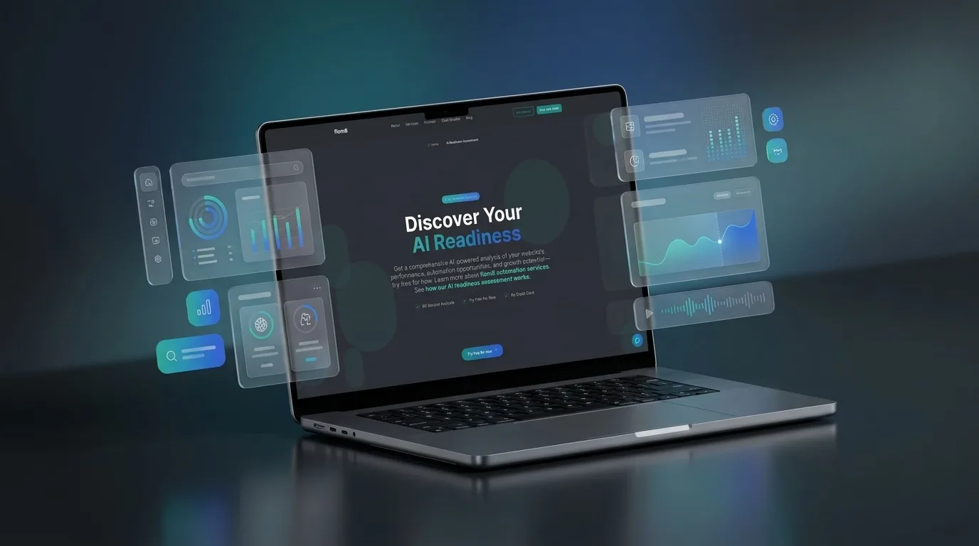 SEO checklist on a laptop screen with analytics dashboard