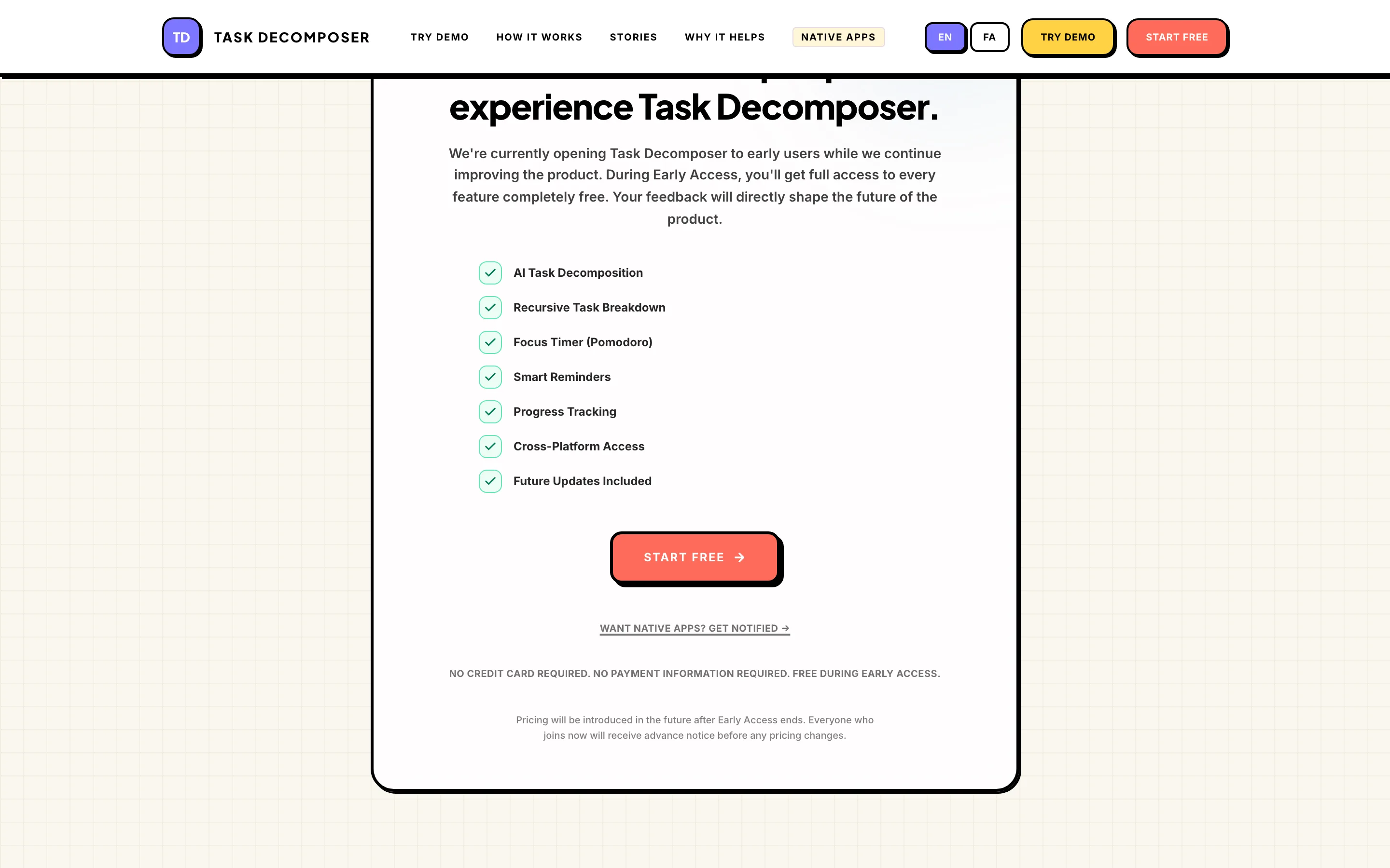 Task Decomposer — real product screen 6 of 10