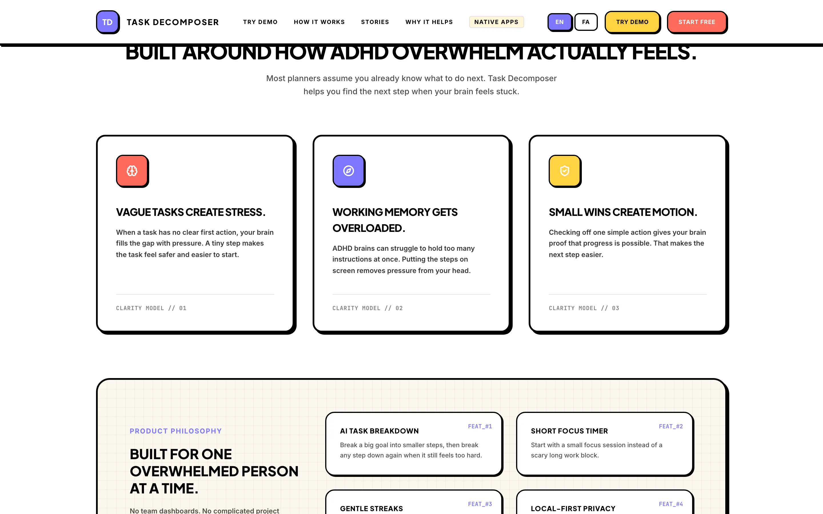 Task Decomposer — real product screen 8 of 10